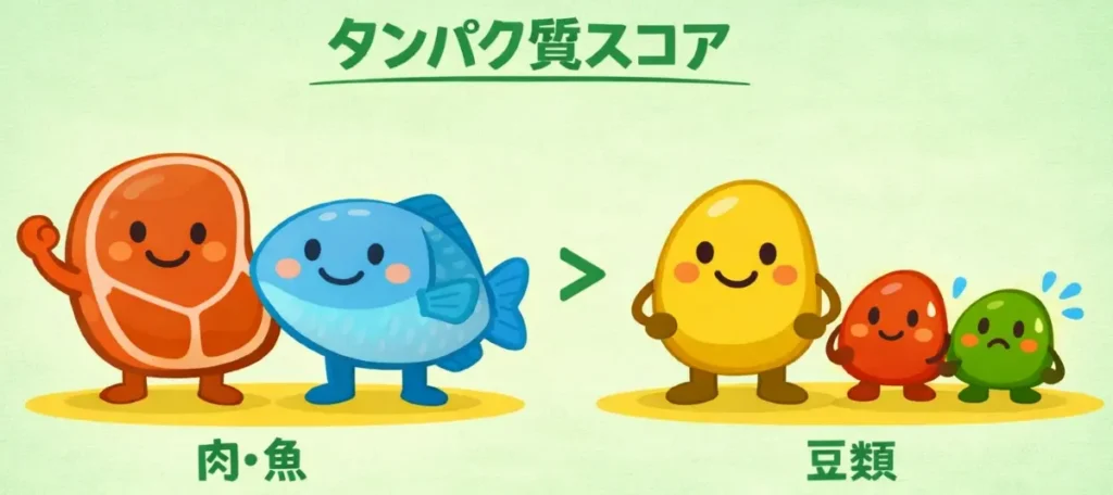 タンパク質スコアイメージ図
