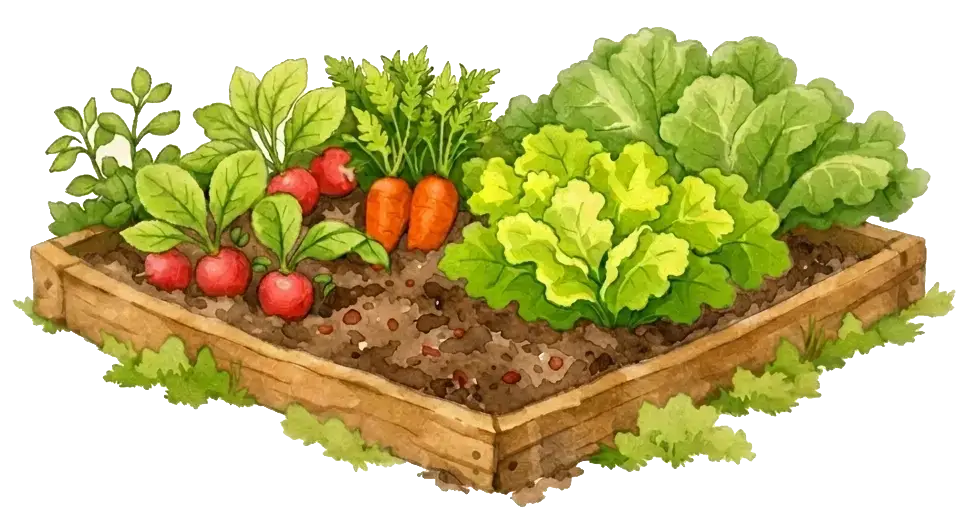 無農薬菜園イメージ図