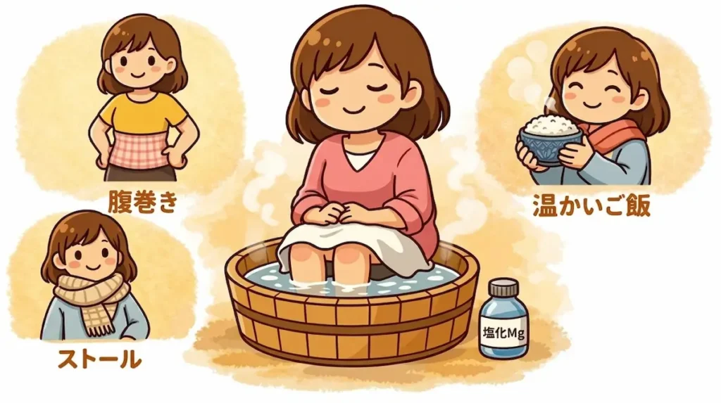 体を温めるイメージ