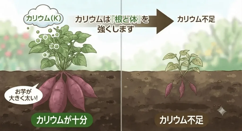 カリウム肥料説明図